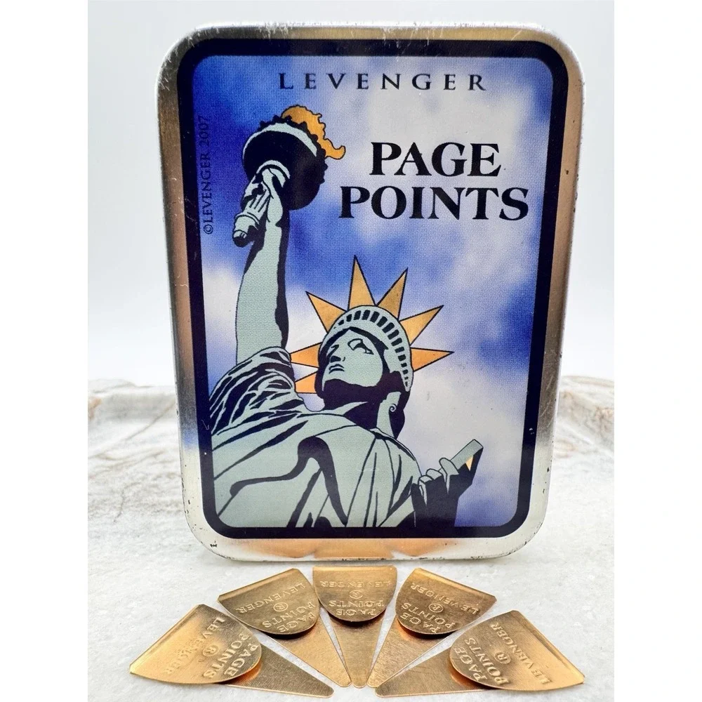 Levenger Brass Bookmarks Page Points 72 Pc Bulk Lot Book Tabs Teacher